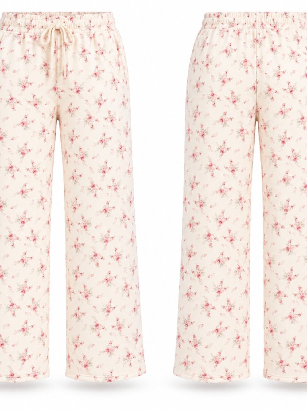 Peach Love Wide Leg Floral Print Pant - Picture 2 of 2